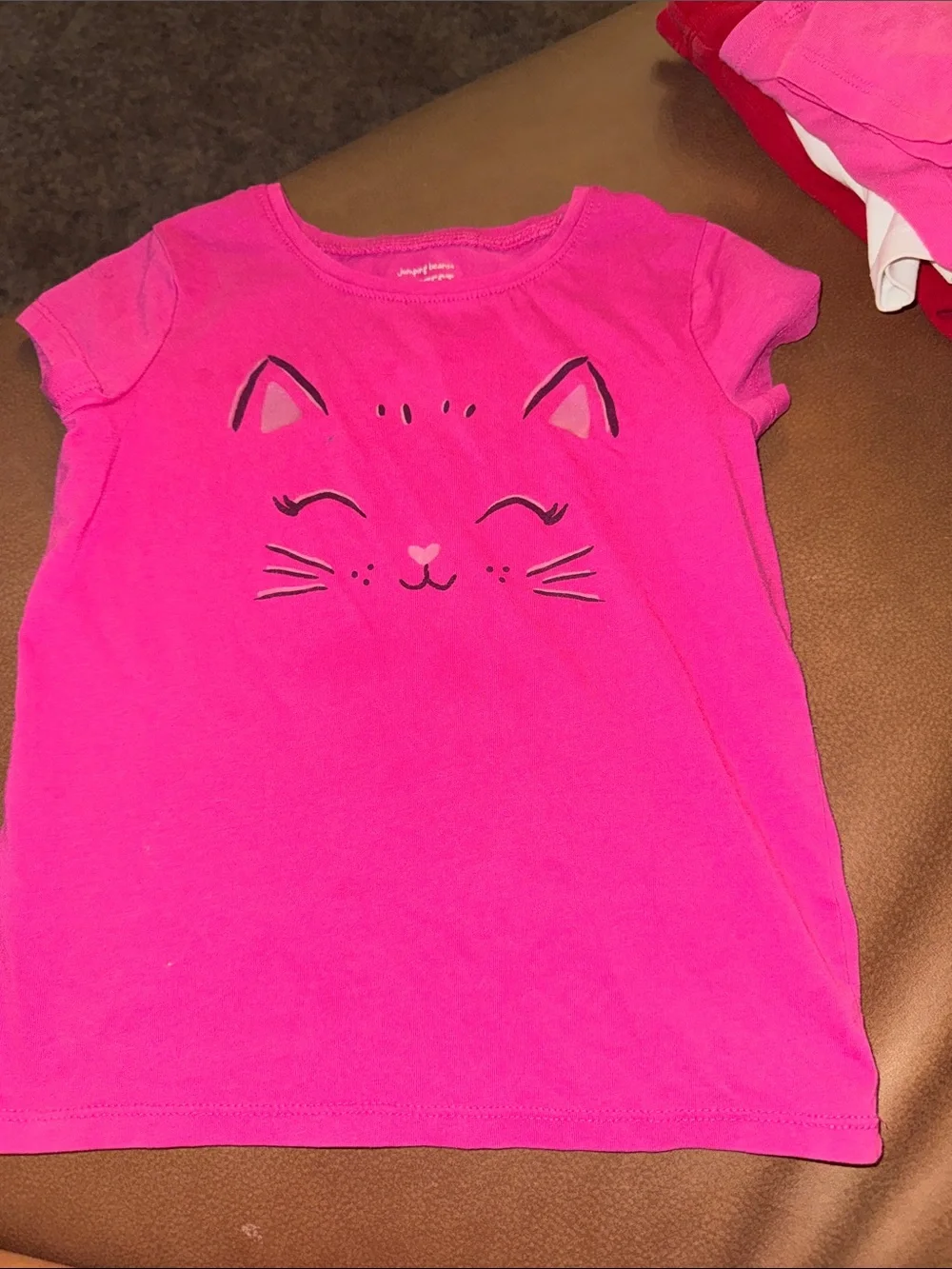 2  Pink Graphic Logo Tees Size 5